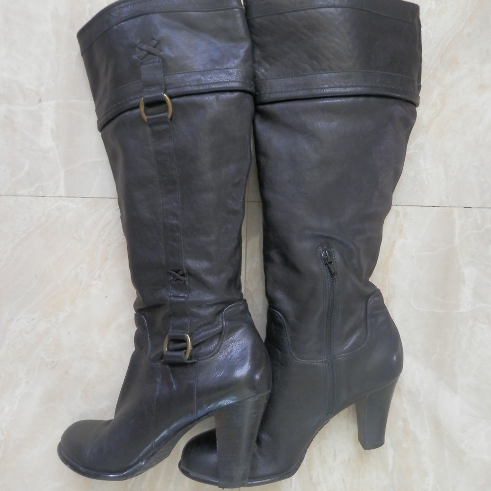 Arturo Chiang Knee High Leather Boots - Picture 1 of 8